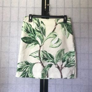 Ann Taylor Tropical Palm Leaf Skirt